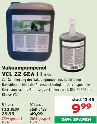 Salzburger Lagerhaus Vakuumpumpenöl Angebot