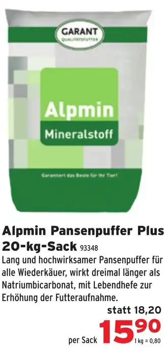 Salzburger Lagerhaus Alpmin pansenpuffer plus Angebot