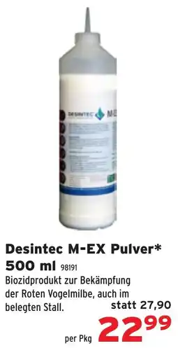 Salzburger Lagerhaus Desintec m-ex pulver Angebot