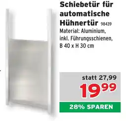 Salzburger Lagerhaus Schiebetür für automatische hühnertür Angebot
