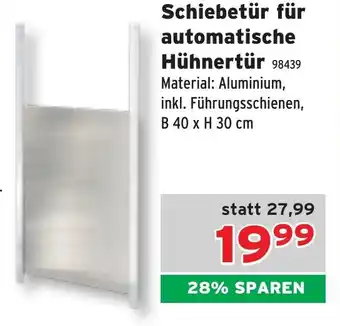 Salzburger Lagerhaus Schiebetür für automatische hühnertür Angebot