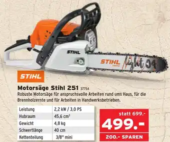 Salzburger Lagerhaus Motorsäge stihl 251 Angebot