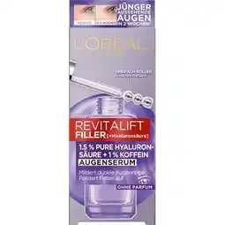 dm Revitalift Filler Augenserum Hyaluron + Koffein dm Angebot