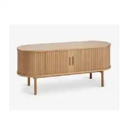 JYSK TV-Bank LYNGVIG 120cm 2 Rollladen-Schiebetüren Eiche natur 3690400 JYSK Angebot