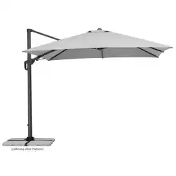 Hellweg Ampelschirm „Rhodos Twist“, silbergrau 269156 HELLWEG Angebot