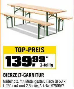 OBI Bierzelt-garnitur Angebot