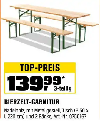 OBI Bierzelt-garnitur Angebot