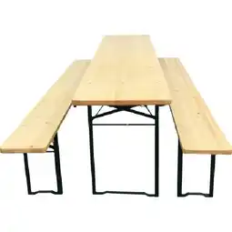 OBI Bierzelt-Garnitur klappbar mit 50 cm breitem Tisch OBI Angebot