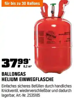 OBI Helium einwegflasche Angebot