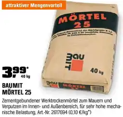 OBI Baumit mörtel Angebot