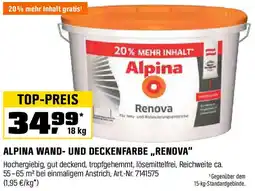OBI Alpina wand- und deckenfarbe renova Angebot