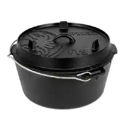 OBI Dutch Oven Set FT9-T-Scrub Schwarz mit planem Boden 7,5 l Ø 23,9 cm OBI Angebot