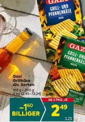 Billa Gazi Grillkäse div. Sorten Angebot