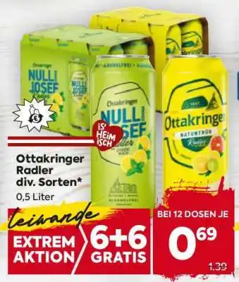 Billa Ottakringer Radler div. Sorten Angebot