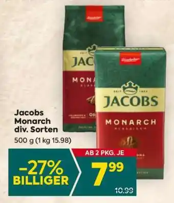 Billa Jacobs Monarch div. Sorten Angebot