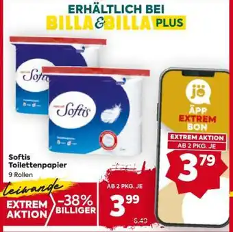 Billa Softis Toilettenpapier Angebot