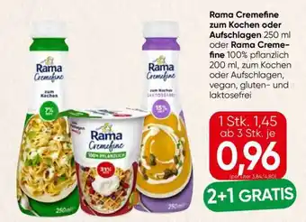 Spar Rama Cremefine zum Kochen oder Aufschlagen Angebot