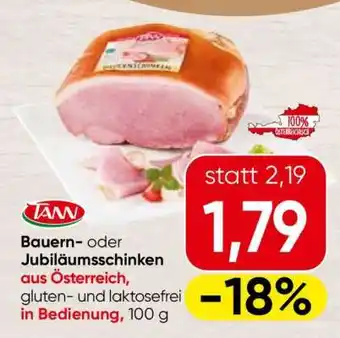 Spar Bauern- oder Jubiläumsschinken Angebot