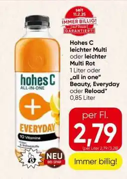Spar Hohes C leichter Multi oder leichter Multi Rot Angebot