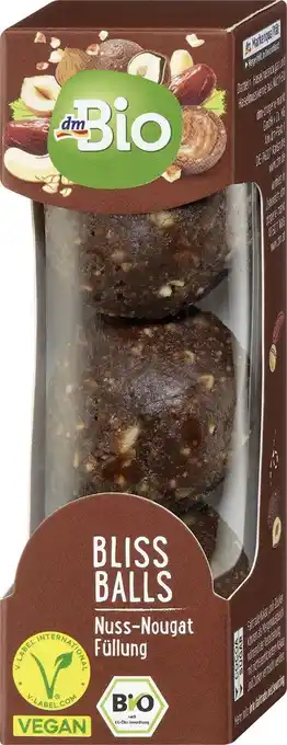 dm dmBio Bliss Balls Nuss-Nougat Füllung Angebot