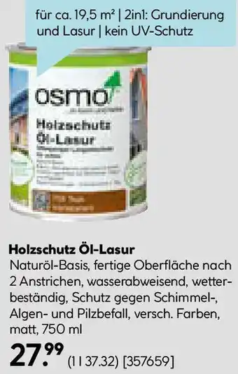 Hellweg Holzschutz Öl-Lasur Angebot