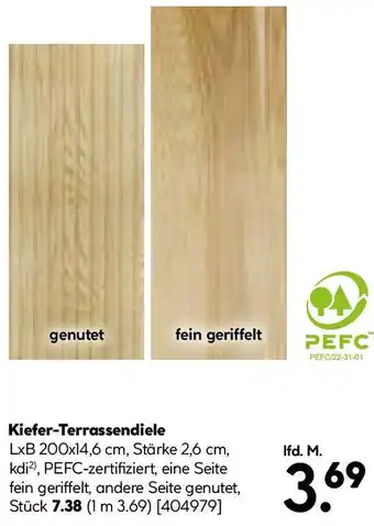 Hellweg Kiefer-Terrassendiele Angebot