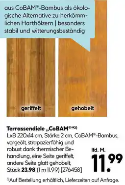 Hellweg Terrassendiele cobam Angebot