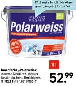 Hellweg Innenfarbe Polarweiss Angebot