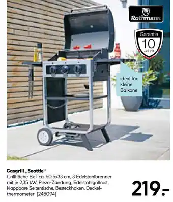 Hellweg Gasgrill Seattle Angebot