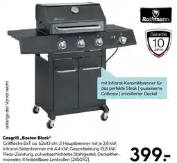 Hellweg Gasgrill Boston Black Angebot