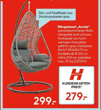 Hellweg Hängesessel,,Aurela Angebot