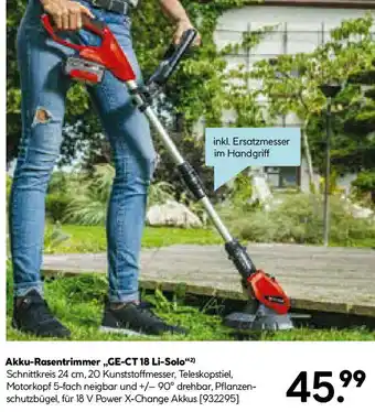 Hellweg Akku-Rasentrimmer Angebot