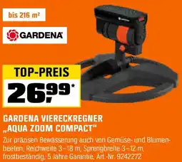OBI Gardena viereckregner aqua zoom compact Angebot