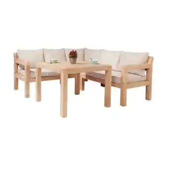 OBI Lounge-Set mit Esstisch Morenci 4-teilig aus Akazienholz FSC OBI Angebot