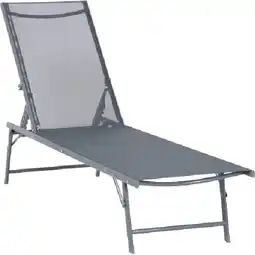 OBI Sonnenliege Casma Stahl Polyester Grau OBI Angebot