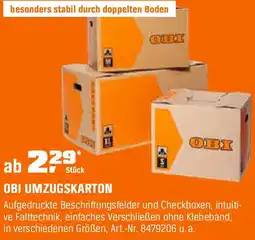 OBI Umzugskarton Angebot