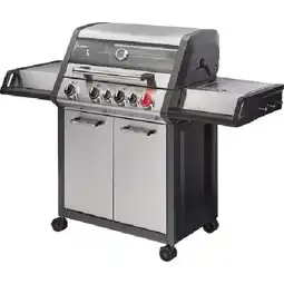 OBI Gasgrill Monroe Pro 4 SIK Turbo mit 4 Brennern und Seitenkocher OBI Angebot