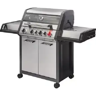 OBI Gasgrill Monroe Pro 4 SIK Turbo mit 4 Brennern und Seitenkocher OBI Angebot