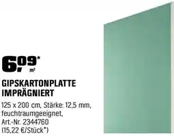 OBI Gipskartonplatte imprägniert Angebot