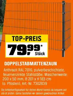 OBI Doppelstabmattenzaun Angebot