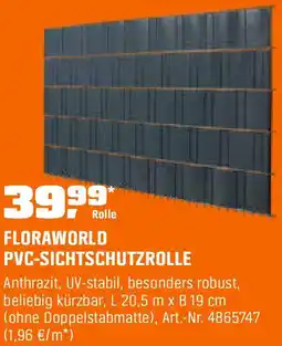 OBI Pvc-sichtschutzrolle Angebot