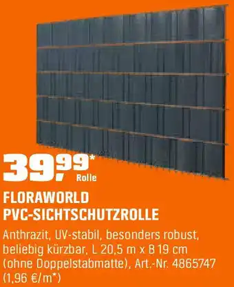 OBI Pvc-sichtschutzrolle Angebot