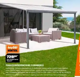 OBI Terrassenüberdachung floraworld Angebot