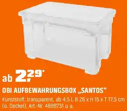OBI Aufbewahrungsbox santos Angebot