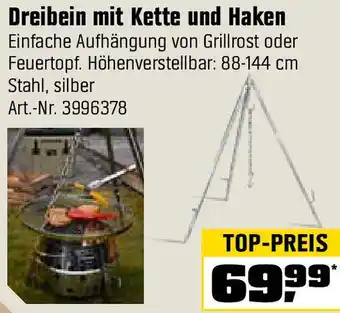 OBI Dreibein mit Kette und Haken Angebot