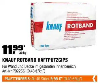 OBI Rotband haftputzgips Angebot