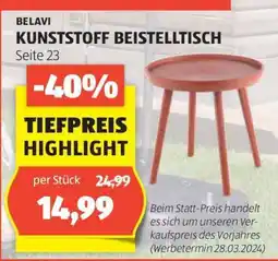 Hofer BELAVI KUNSTSTOFF BEISTELLTISCH Angebot