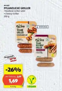 Hofer MYVAY PFLANZLICHE GRILLER Angebot