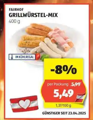 Hofer FAIRHOF GRILLWÜRSTEL-MIX Angebot