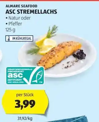 Hofer ALMARE SEAFOOD ASC STREMELLACHS Angebot